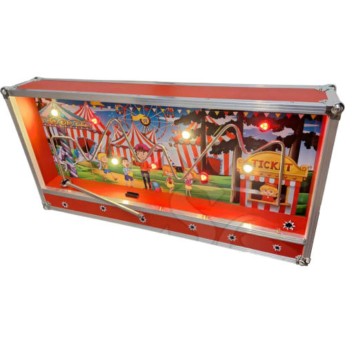 Bibberspiraal kermis met strafpuntenteller